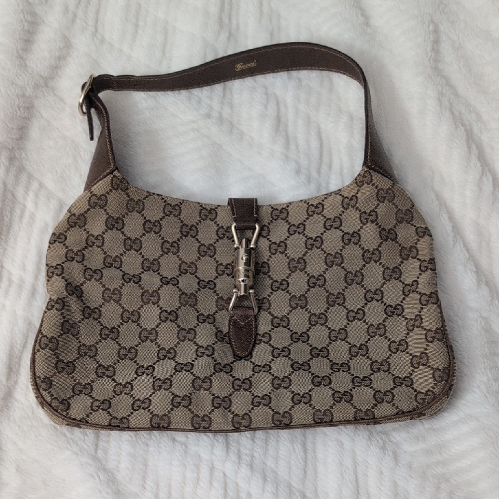 Gucci Beige and Brown Shoulder Bag